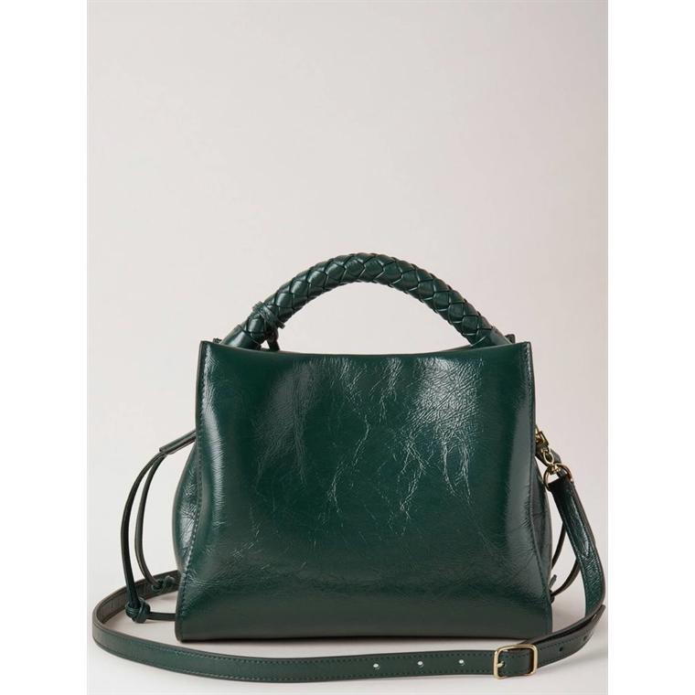 Mulberry Small Iris Glossy Calf Mulberry Green